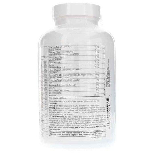 Life Force Multiple No Iron Tablets, SNN